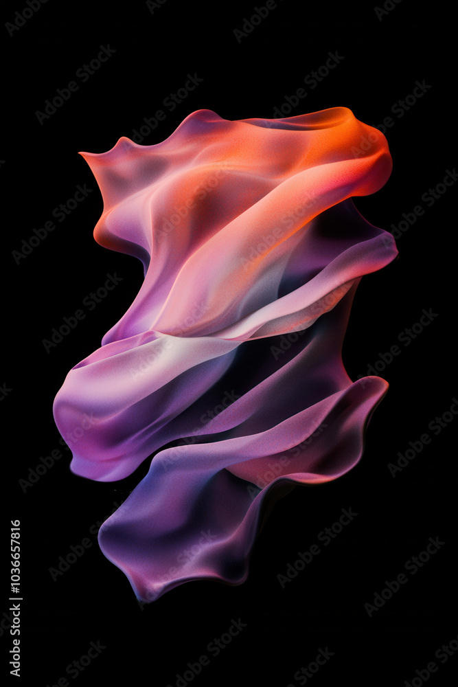 Vibrant Digital Abstract Art with Flowing Colorful Waves Vibrant Digital Abstract Art with Flowing Colorful Waves