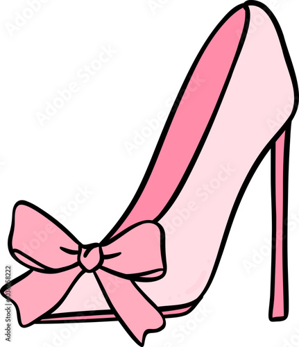 Girly things heel one Coquette pink shoe