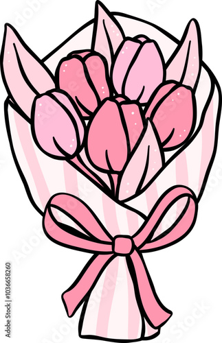 Girly things tulips Coquette pink flower