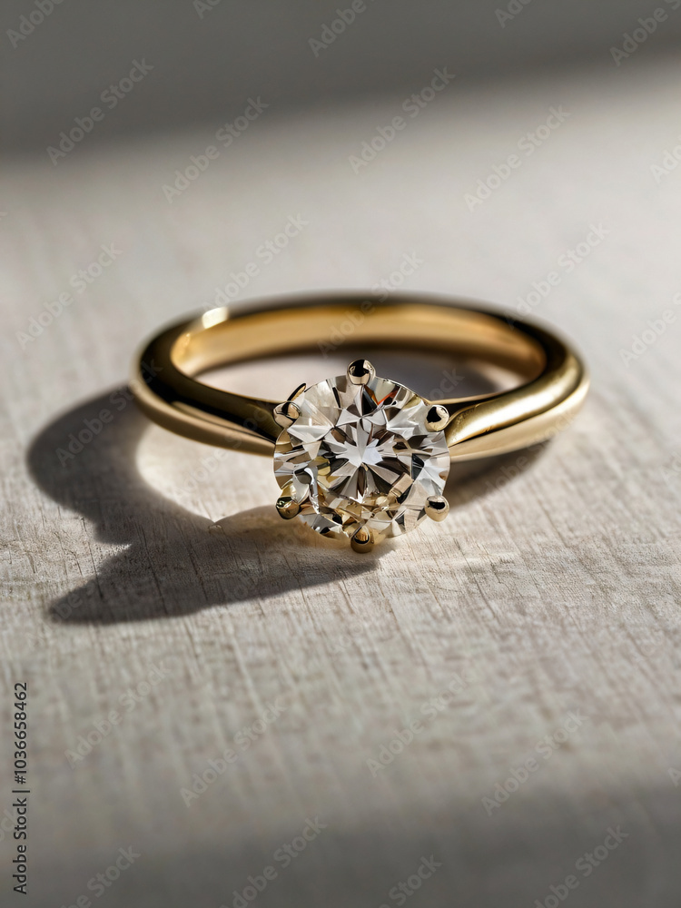 Wedding ring with a diamond that catches the light Wedding ring with a diamond that catches the light
