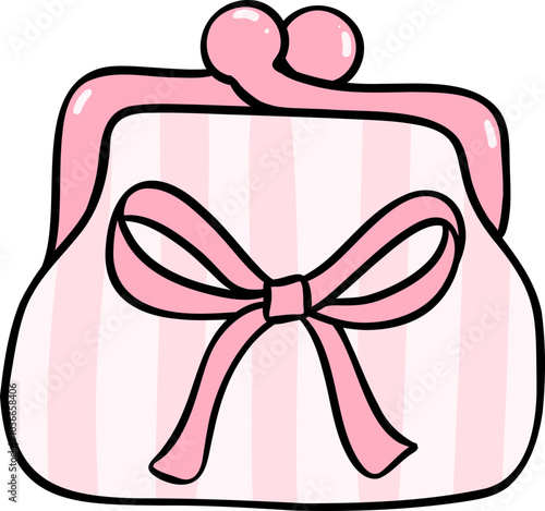 Girly things Purse Coquette pink stuff