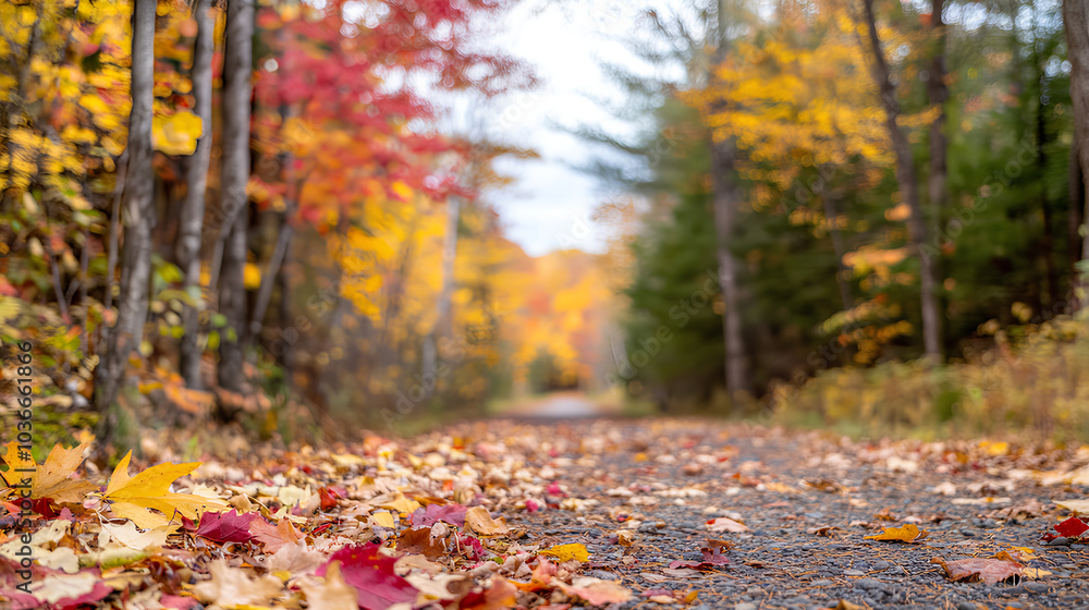 Golden autumn forest with vibrant leaves falling and sunlight streaming through the trees on a peaceful path
Golden autumn forest with vibrant leaves falling and sunlight streaming through the trees on a peaceful path