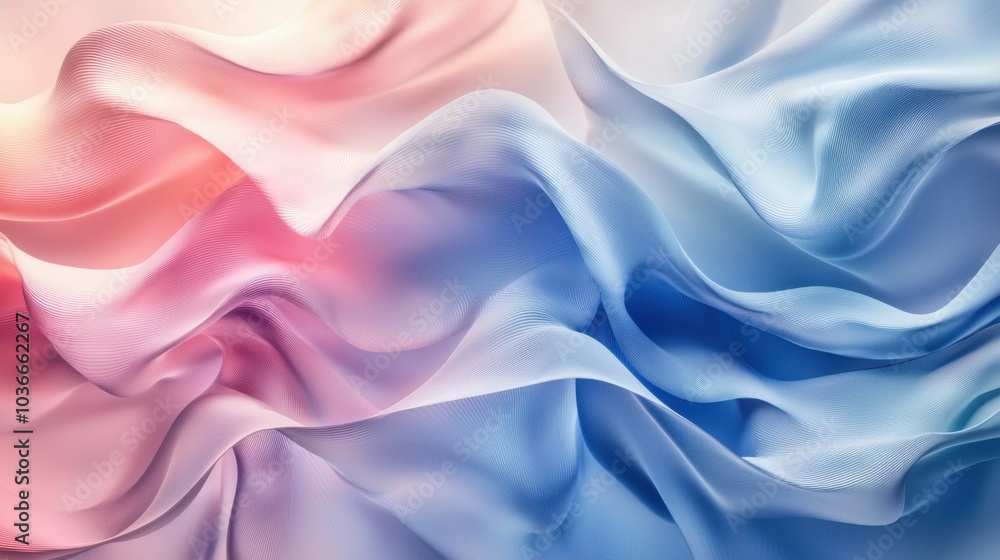 This image showcases a mesmerizing blend of soft, flowing fabrics in shades of pink and blue, creating a serene, modern aesthetic suitable for digital displays. This image showcases a mesmerizing blend of soft, flowing fabrics in shades of pink and blue, creating a serene, modern aesthetic suitable for digital displays.