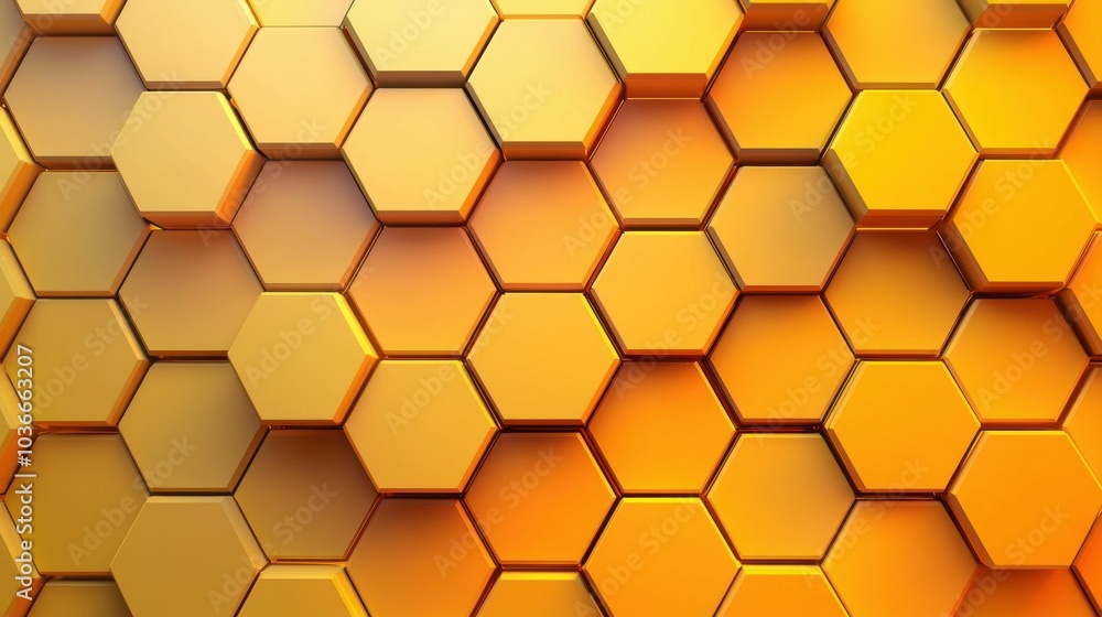 A vibrant geometric pattern featuring hexagonal shapes in varying shades of yellow. This modern design creates a warm and inviting atmosphere. A vibrant geometric pattern featuring hexagonal shapes in varying shades of yellow. This modern design creates a warm and inviting atmosphere.