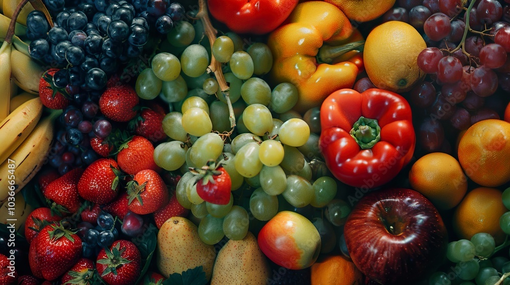 Fresh and Colorful Fruit Arrangement: A Still Life of Nature's Bounty Fresh and Colorful Fruit Arrangement: A Still Life of Nature's Bounty