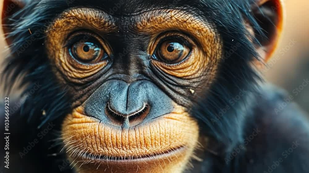 A close-up of a critically endangered animal, emphasizing the urgent need for conservation and protection A close-up of a critically endangered animal, emphasizing the urgent need for conservation and protection
