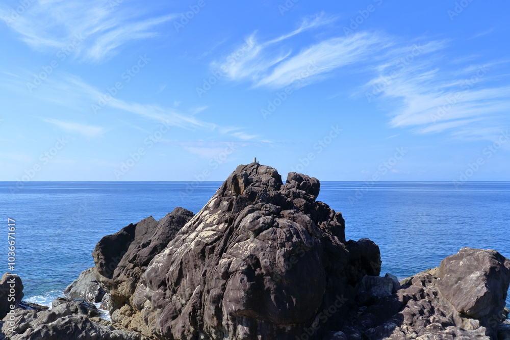 大山岬の海岸景観 秋 (高知県 安芸市) 大山岬の海岸景観 秋 (高知県 安芸市)