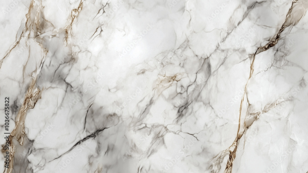 Elegant white marble texture with subtle gray veining and gold accents, perfect for interior design and art applications Elegant white marble texture with subtle gray veining and gold accents, perfect for interior design and art applications