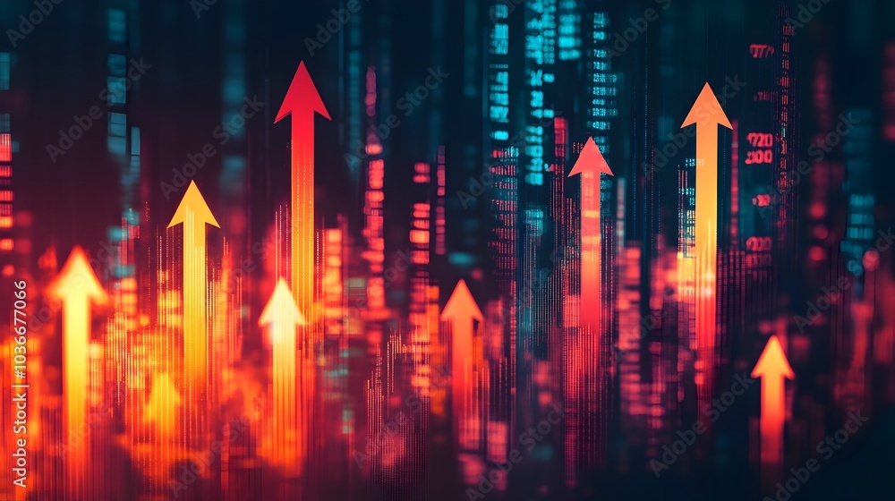 Vibrant Arrow Collage Background for Business and Financial Strategies Vibrant Arrow Collage Background for Business and Financial Strategies