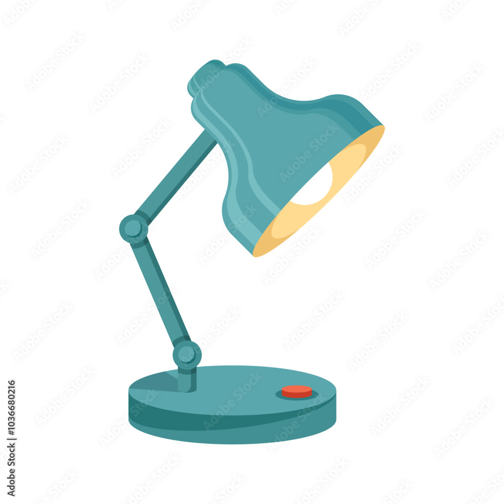 Desk lamp icon in flat style. Spotlight vector illustration on isolated background. Light bulb sign business concept. Desk lamp icon in flat style. Spotlight vector illustration on isolated background. Light bulb sign business concept.