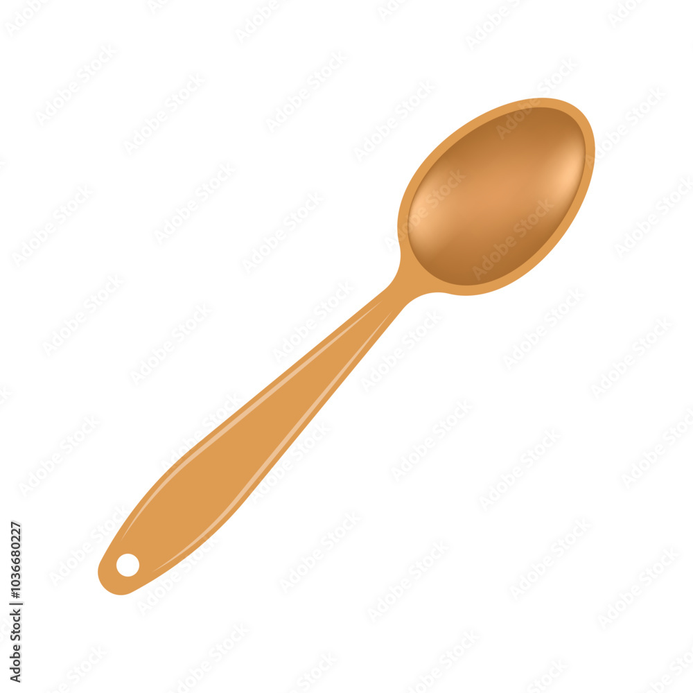Spoon icon in flat style. Teaspoon vector illustration on isolated background. Tablespoon sign business concept. Spoon icon in flat style. Teaspoon vector illustration on isolated background. Tablespoon sign business concept.