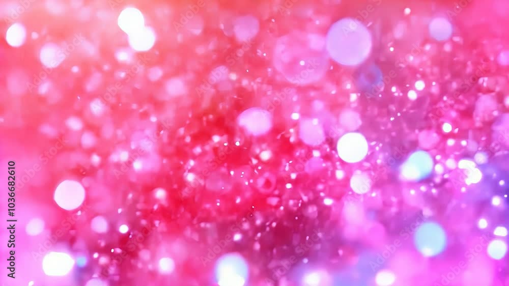 Abstract bright pink and white background with bokeh, holiday background, slow motion Abstract bright pink and white background with bokeh, holiday background, slow motion