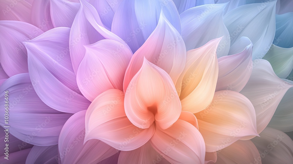 Soft Gradient Floral Abstract Background Soft Gradient Floral Abstract Background