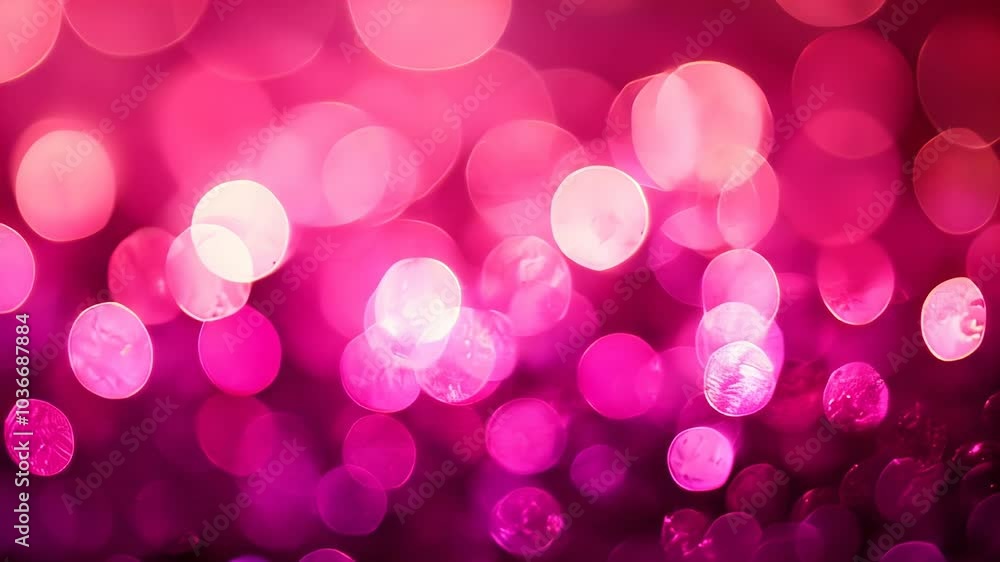 Abstract bright pink and white background with bokeh, holiday background, slow motion Abstract bright pink and white background with bokeh, holiday background, slow motion