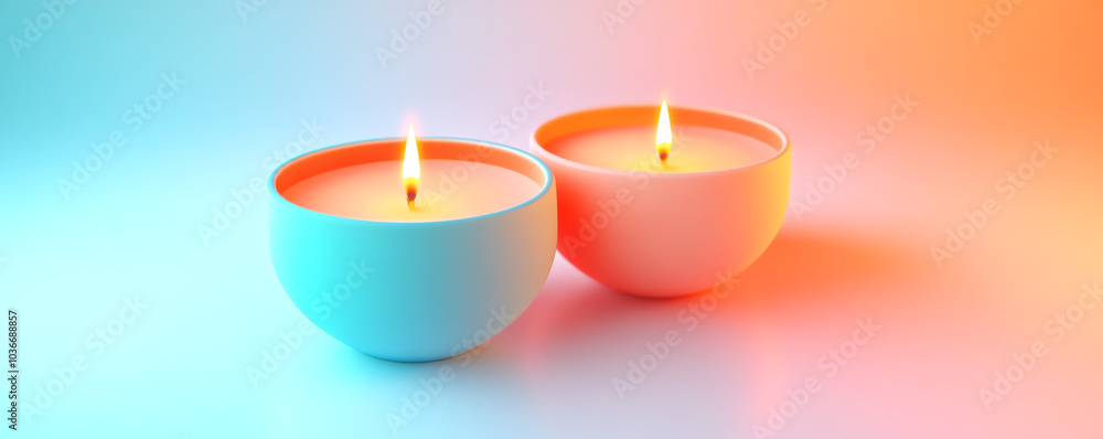Holiday candle on bokeh background concept: Christmas ambiance Holiday candle on bokeh background concept: Christmas ambiance