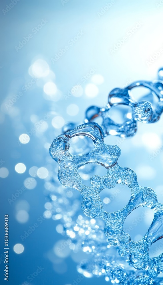 Spiral Splash of Refreshing Pure Water with Abstract Bokeh background., Aqua, Beverage Spiral Splash of Refreshing Pure Water with Abstract Bokeh background., Aqua, Beverage