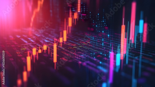 Wallpaper Mural Vibrant Arrow Collage Design for Financial Data Analysis and Market Trends Torontodigital.ca