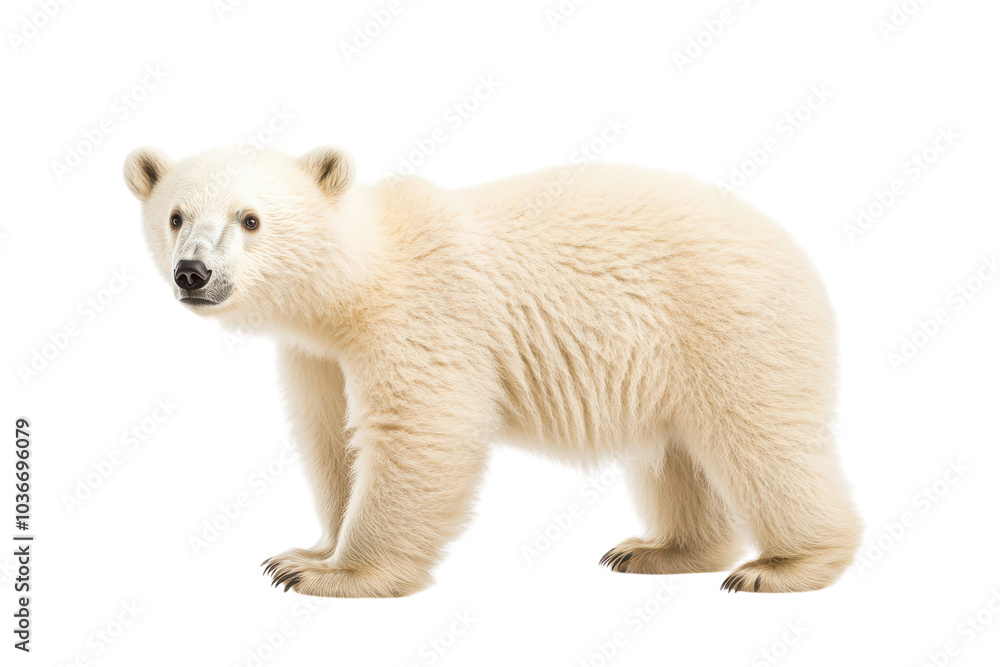 Adorable Polar Bear Cub Isolated on transparent Background Perfect for Educational, Wildlife, and Conservation Projects Adorable Polar Bear Cub Isolated on transparent Background Perfect for Educational, Wildlife, and Conservation Projects