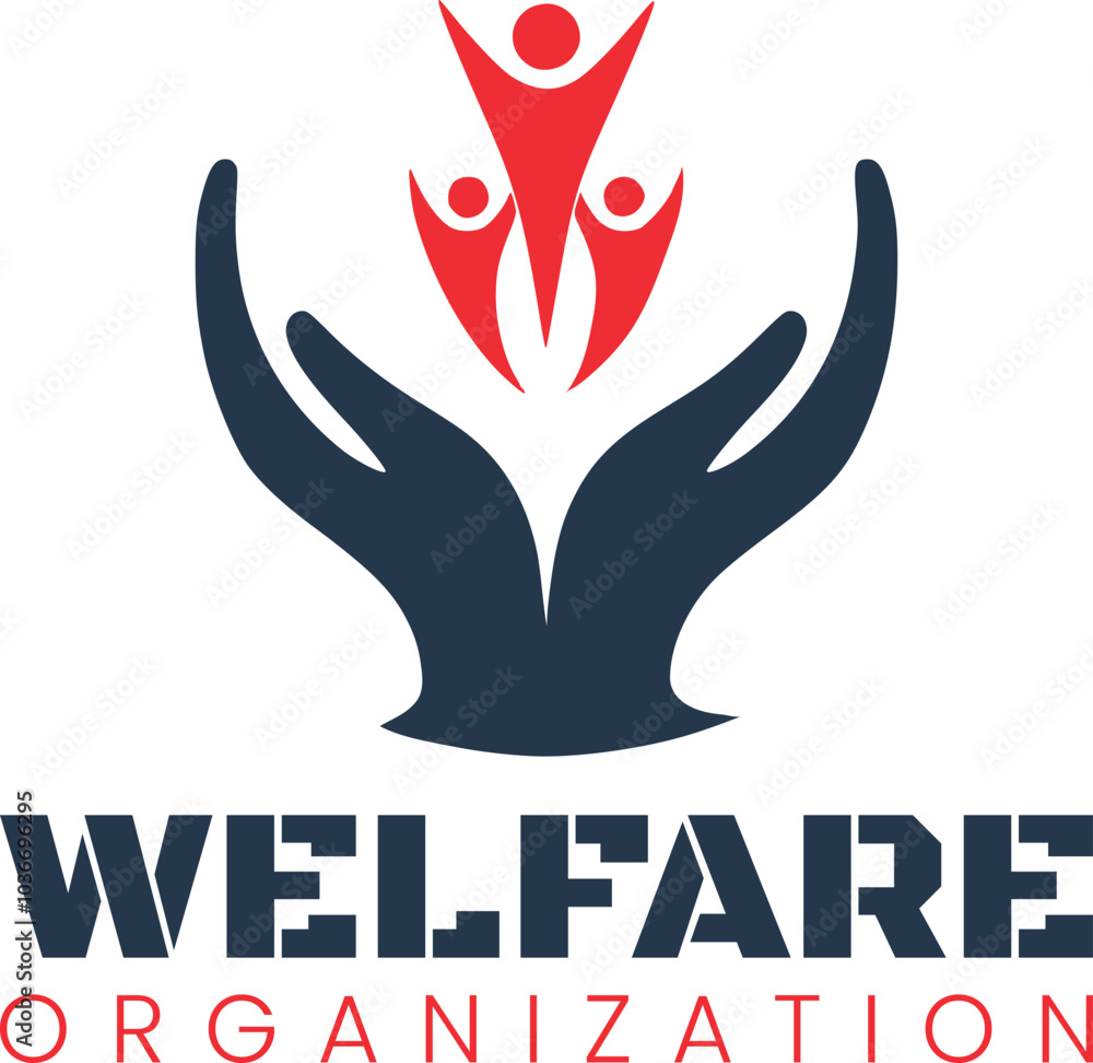 Social Welfare Organization Logo Concept Modern Symbol of Community Support and Care Social Welfare Organization Logo Concept Modern Symbol of Community Support and Care