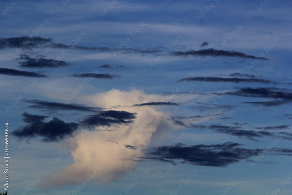 blue sky with clouds in island in the sea blue sky with clouds in island in the sea