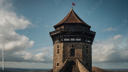 The archer tower serves as a reminder of the past preserving its cultural heritage