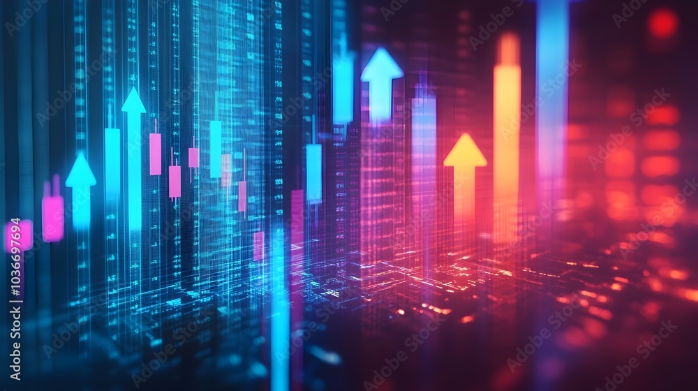 Arrow Infographic Background for Market and Financial Analytics Arrow Infographic Background for Market and Financial Analytics