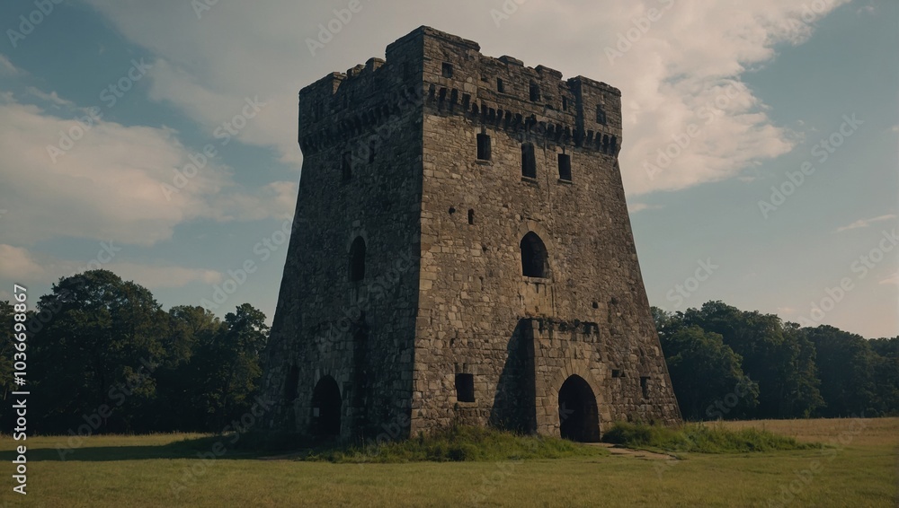 The archer tower showcases ancient architecture The archer tower showcases ancient architecture