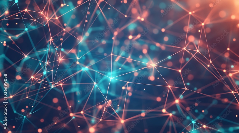 Future network technology concepts abstract background, with interconnected lines and dots to form digital patterns Future network technology concepts abstract background, with interconnected lines and dots to form digital patterns