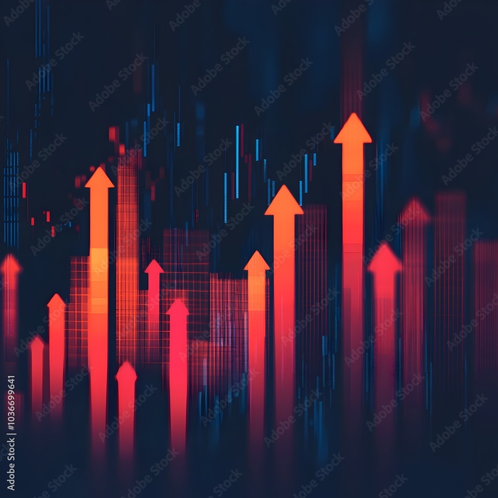 Arrows and Collage Background Design for Business Economy and Inflation Concepts Arrows and Collage Background Design for Business Economy and Inflation Concepts