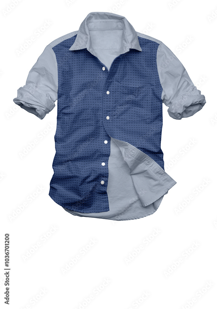 3D illustration causal shirt with cotton material soft finishing. 3D illustration causal shirt with cotton material soft finishing.