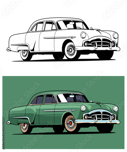 Custom Culture Hotrod Car Illustration 06