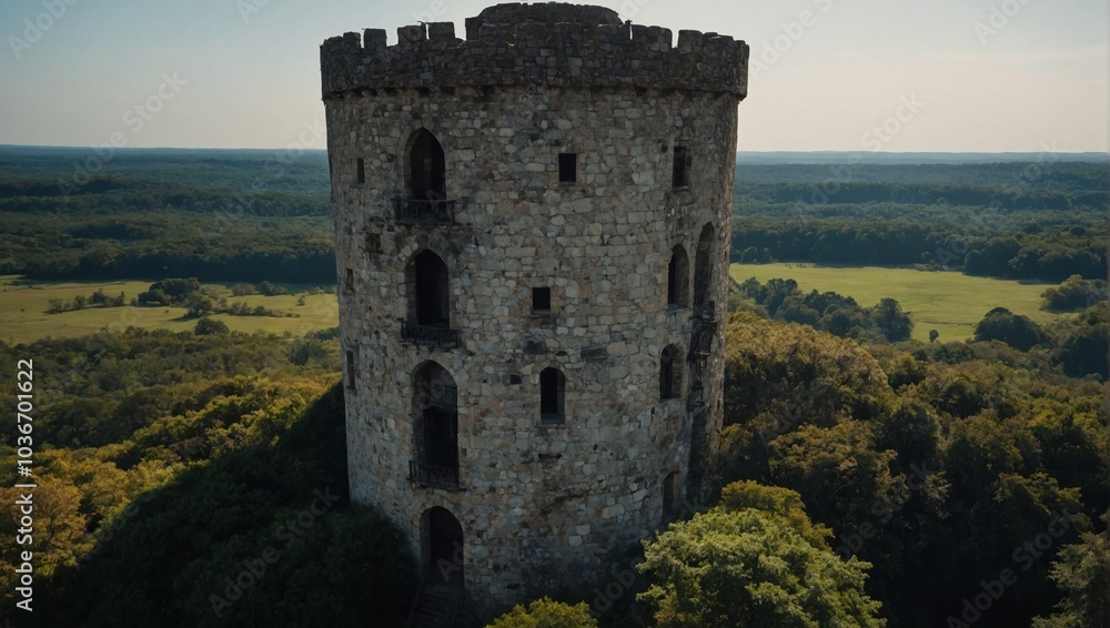 The archer tower stands as a reminder of the region's rich past and stories The archer tower stands as a reminder of the region's rich past and stories