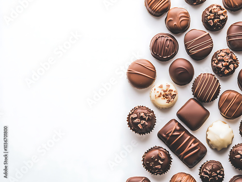 Chocolate in white background wallpaper