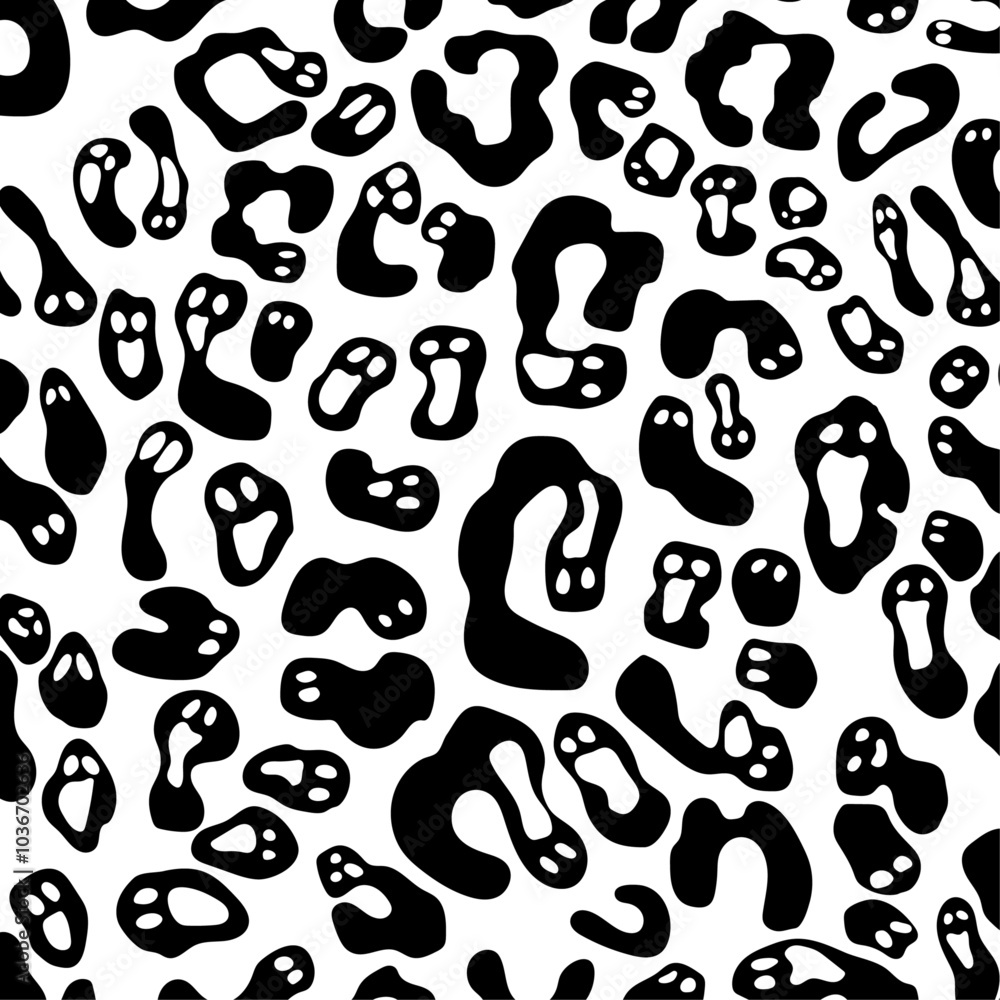 Halloween Day back and white leopard print pattern animal seamless. Halloween Day back and white leopard print pattern animal seamless.