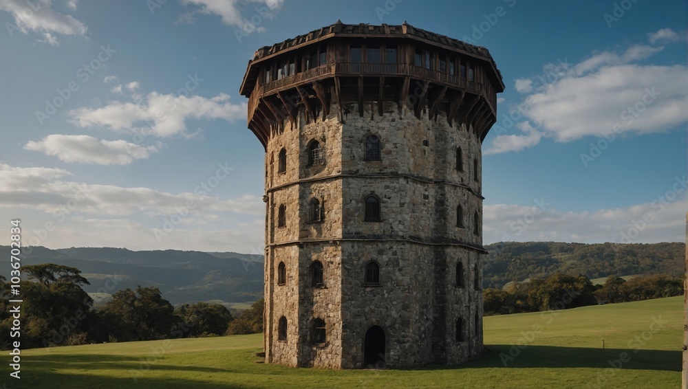 The archer tower stands as a testament to resilience and strength The archer tower stands as a testament to resilience and strength
