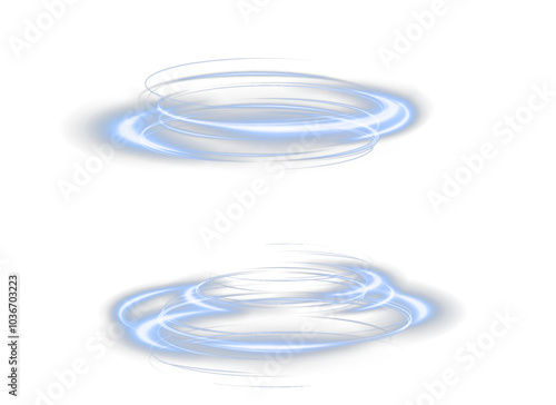 Festive blue stripe on white background. blue curl twirl for the holidays. blue colored curve rope. Vector png twirl, line, curve, rope, stripe design element. 