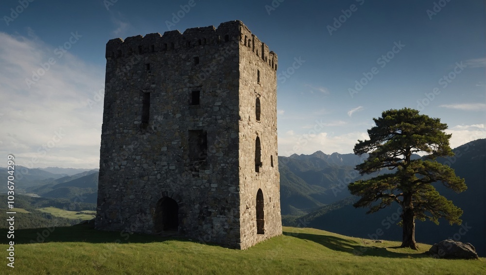 The archer tower stands guard over the land The archer tower stands guard over the land