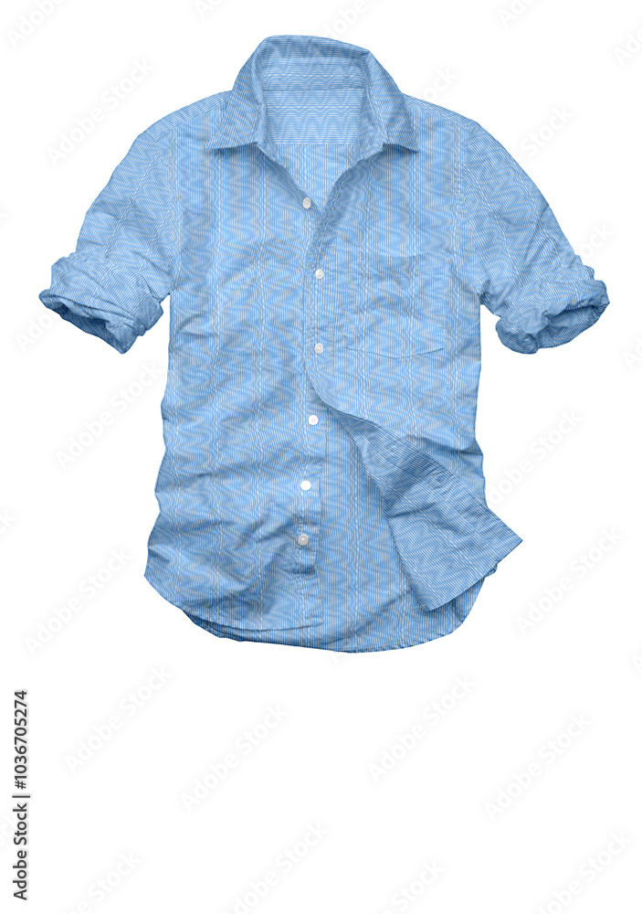 3D illustration causal shirt with cotton material soft finishing. 3D illustration causal shirt with cotton material soft finishing.