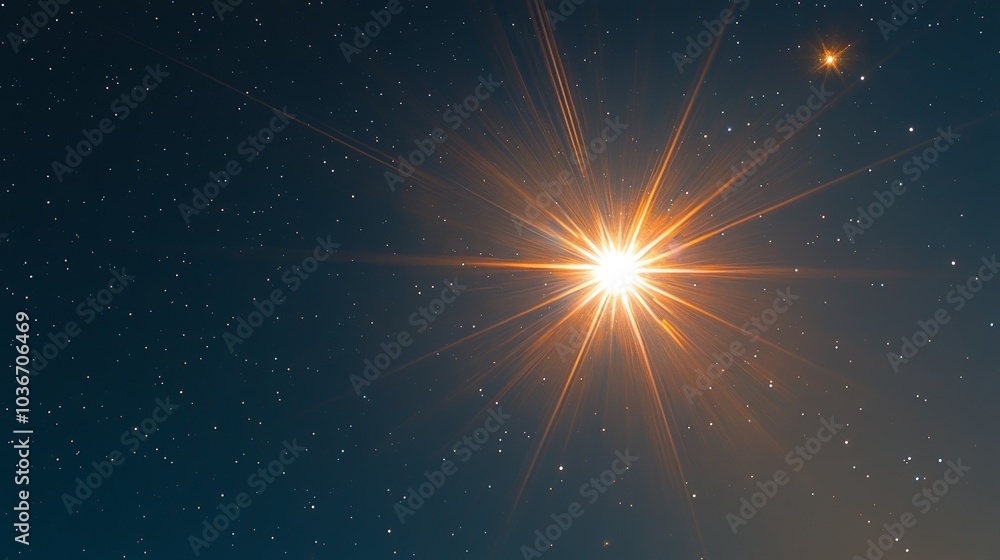 Distant star partially eclipsed by a celestial object with diagonal glare and subtle lens flare, set against a gradient background, creating a dramatic cosmic scene of light and shadow interplay. Distant star partially eclipsed by a celestial object with diagonal glare and subtle lens flare, set against a gradient background, creating a dramatic cosmic scene of light and shadow interplay.