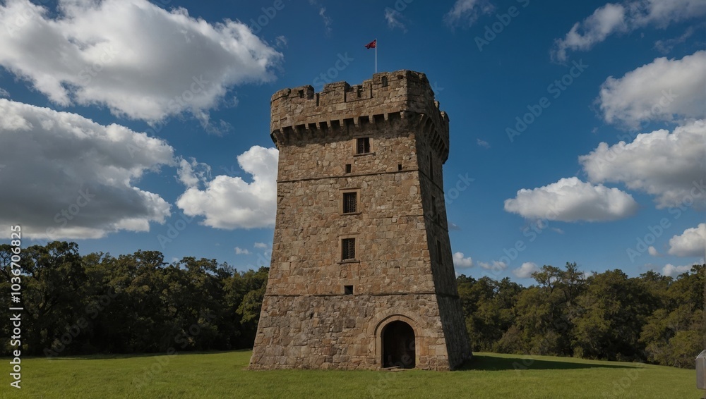 The archer tower stands proud as a testament to the craftsmanship of its builders The archer tower stands proud as a testament to the craftsmanship of its builders