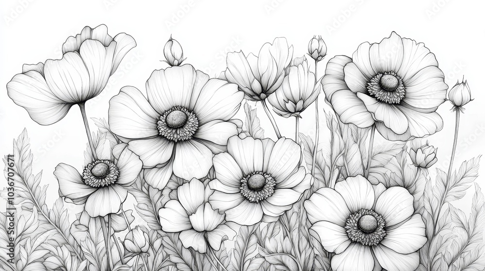 This elegant adult coloring book has a flower themed cover, with exquisite design that is both creative and relaxing, inviting users to color the gorgeous flowers while leaving space for imagination. This elegant adult coloring book has a flower themed cover, with exquisite design that is both creative and relaxing, inviting users to color the gorgeous flowers while leaving space for imagination.