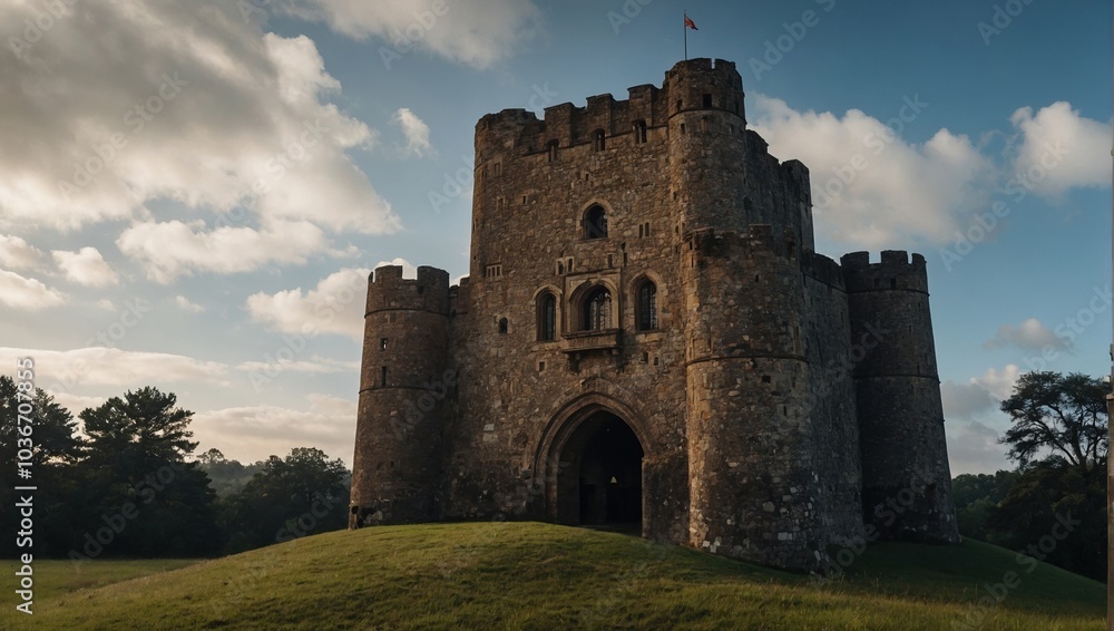 The archer tower stands proud, a symbol of resilience for future generations The archer tower stands proud, a symbol of resilience for future generations
