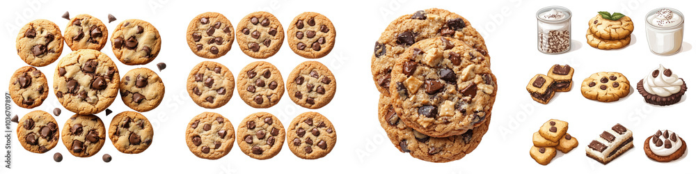 Recipe card for hermit cookies - A card containing instructions for making hermit cookies Isolated on Clear White Background Highly Detailed Recipe card for hermit cookies - A card containing instructions for making hermit cookies Isolated on Clear White Background Highly Detailed