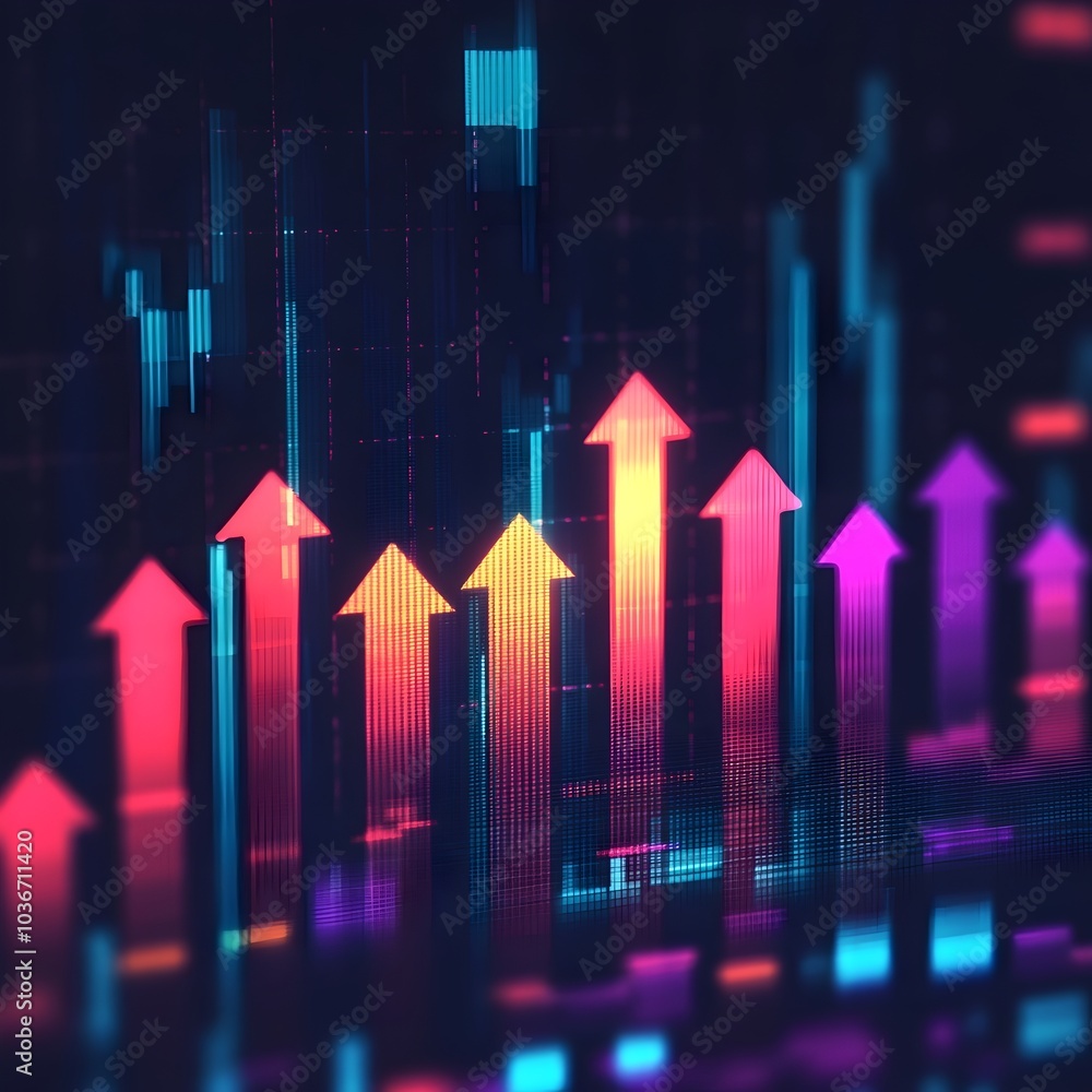 Upward Arrow Collage Background for Business Economy and Inflation Trends Upward Arrow Collage Background for Business Economy and Inflation Trends