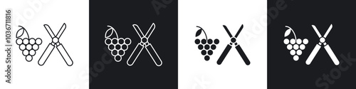 Pruning grape icon