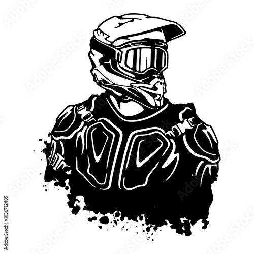 enduro motorcyclist, motocross racer - Motocross Racing - Dirt Bike Stencil Cut Files