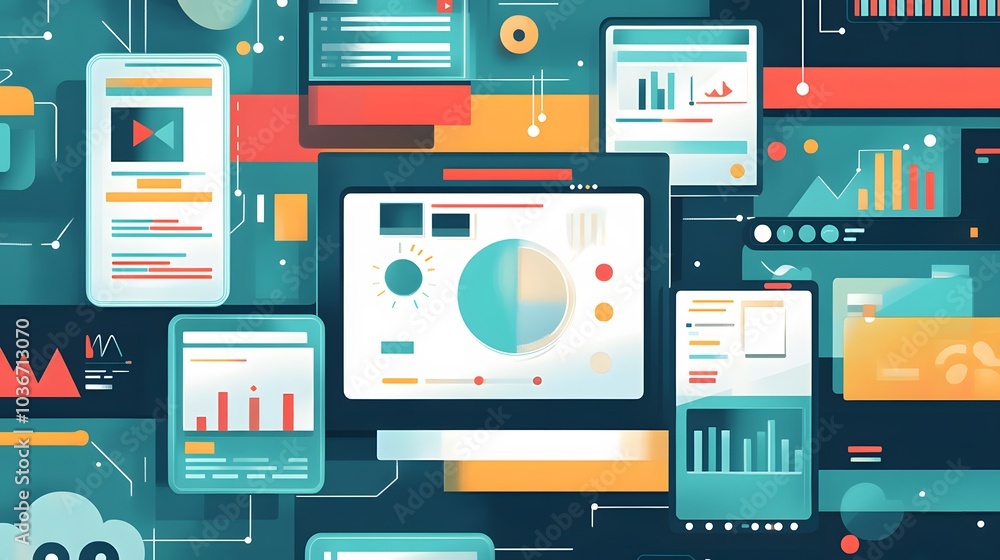Modern technologies for business. Mixed media. Modern technologies for business. Mixed media.