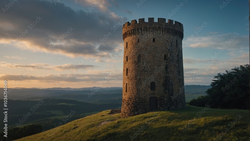 The archer tower stands sentinel over the landscape, a guardian of the community's heritage The archer tower stands sentinel over the landscape, a guardian of the community's heritage