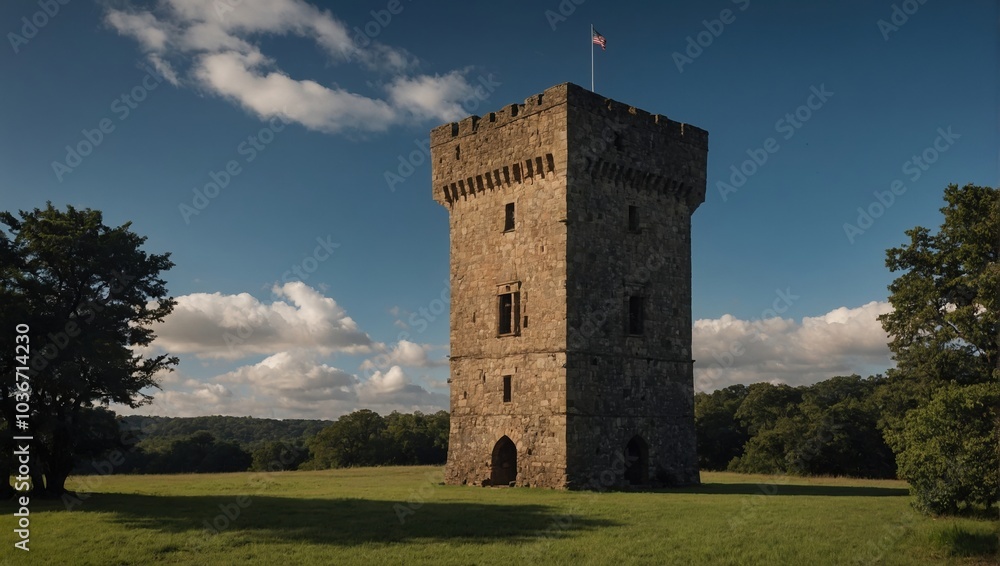 The archer tower stands sentinel over the valley and its inhabitants The archer tower stands sentinel over the valley and its inhabitants