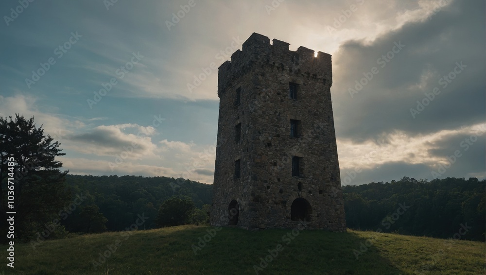 The archer tower stands sentinel, guarding the land and its rich historical significance The archer tower stands sentinel, guarding the land and its rich historical significance